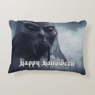 Cojín Decorativo Espíritu negro en un paisaje infernal - Halloween