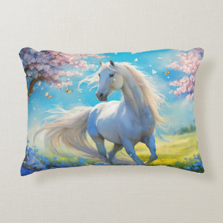 Cojín Decorativo "Espíritu salvaje: Stallion galopante"
