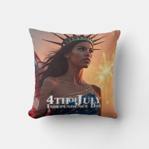 Cojín Decorativo Espléndido diseño del 4 de julio - Fuegos artifici