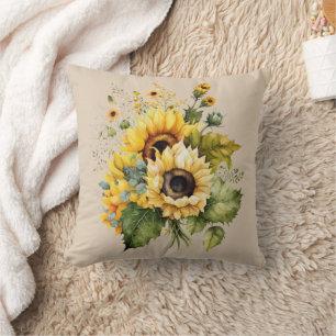 Cojín Decorativo Esplendor de girasol campestre