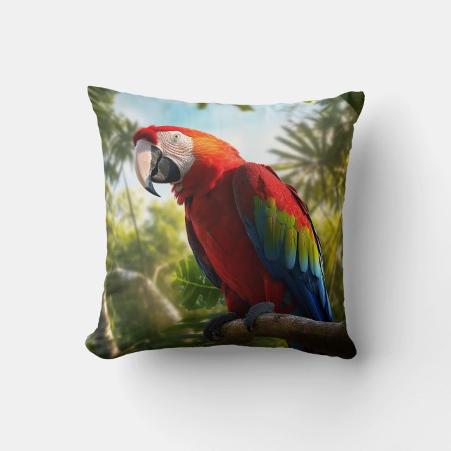 Cojín Decorativo Esplendor Tropical Macaw (Anverso)