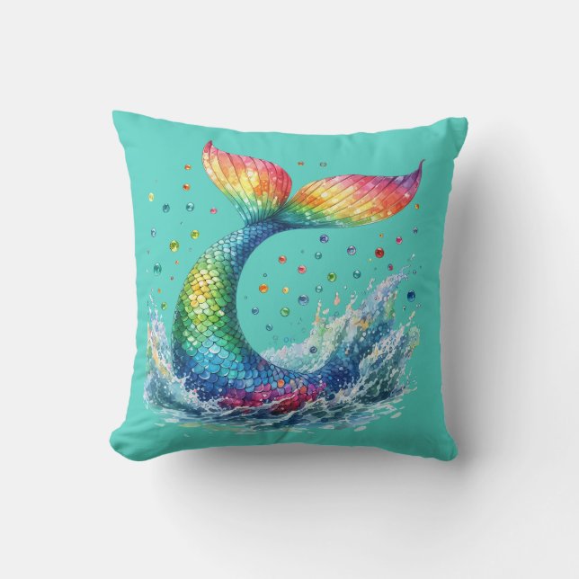 Cojín Decorativo "Espoleta de cola de sirena" (Anverso)
