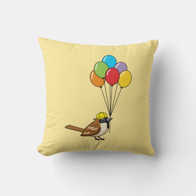 Cojín Decorativo Espuma Personalizado con globos (Anverso)