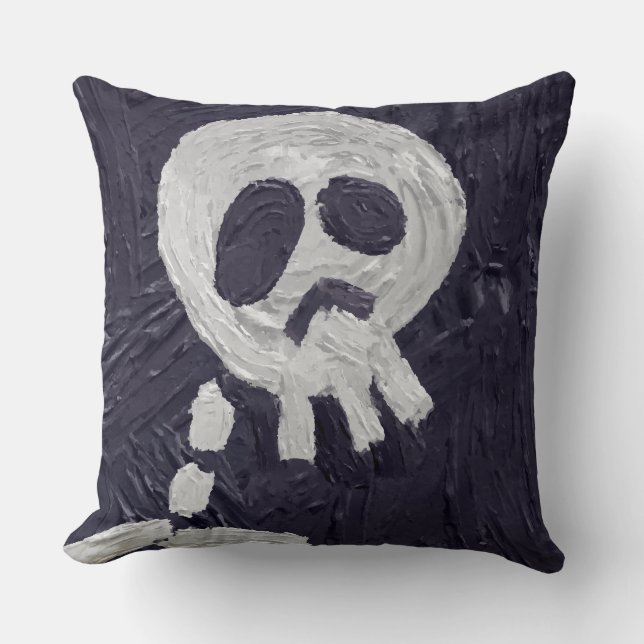 Cojín Decorativo esqueleto de Halloween (Anverso)