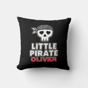 Cojín Decorativo Esqueleto Lindo Pequeño Pirata Personalizado