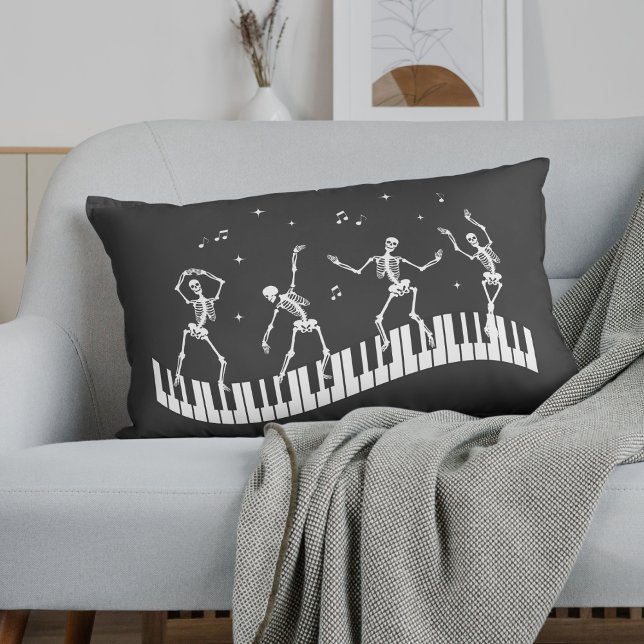 Cojín Decorativo Esqueletos bailarines Maestra de Música Teclado Ne (Subido por el creador)