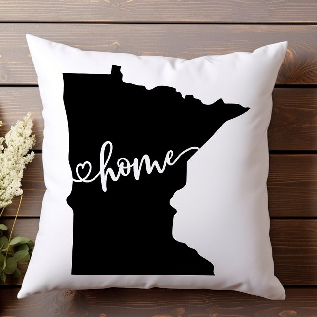 Cojín Decorativo Esquema del estado de origen corazón Minnesota  (Subido por el creador)