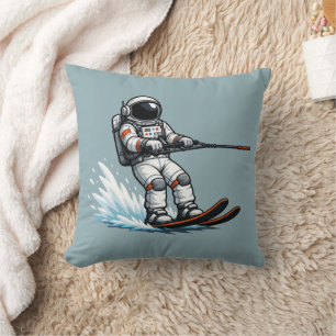 Cojín Decorativo Esquí acuático de astronauta