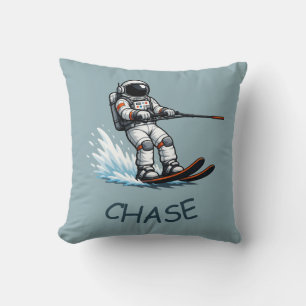 Cojín Decorativo Esquí acuático de astronauta