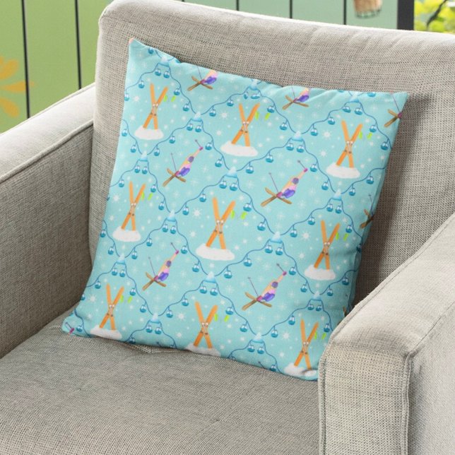 Cojín Decorativo Esquí de invierno Damasco  (Subido por el creador)