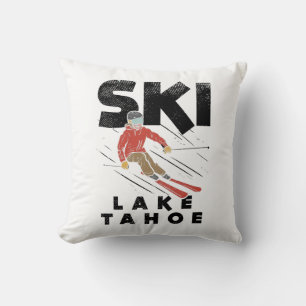 Cojín Decorativo Esquí - Lago Tahoe de Esquí
