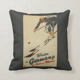 Cojín Decorativo Esquiador en declive - promo del deporte y del