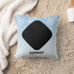 Cojín Decorativo Esquiador experto diamante negro