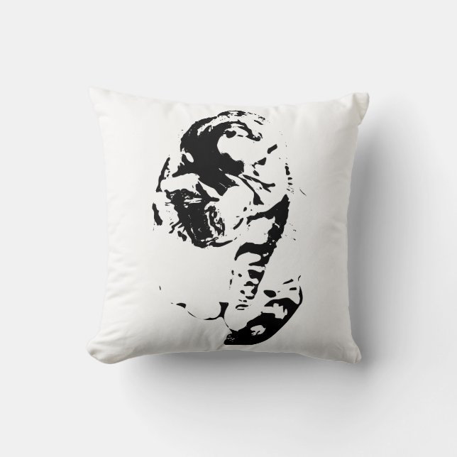 Cojín Decorativo Esquinas tranquilas, gato fácil (Anverso)