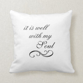 Cojín Decorativo Está bien con mi cita del alma