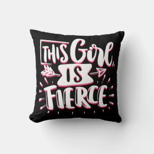 Cojín Decorativo Esta Chica Es Fierce Empoderamiento Femenino