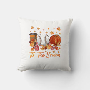 Cojín Decorativo Esta Es La Temporada De La Calabaza De Béisbol Aut