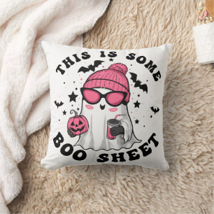Cojín Decorativo Esta Es Una Hoja De Boo Graciosa Cuadra Rosa De Ha