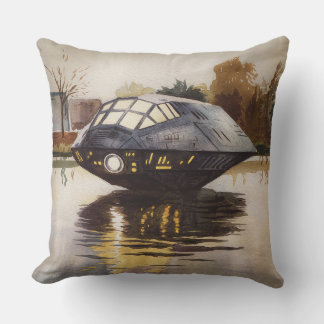 Cojín Decorativo Esta es una nave espacial esperando un momento en 
