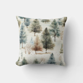 Cojín Decorativo Está nevando en los abetos -