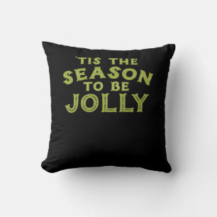 Cojín Decorativo Esta temporada es divertida Feliz Navidad