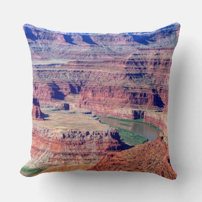 Cojín Decorativo Estacionamiento hípico muerto Moab Utah (Anverso)