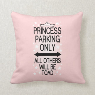Cojín Decorativo Estacionamiento para princesas solamente