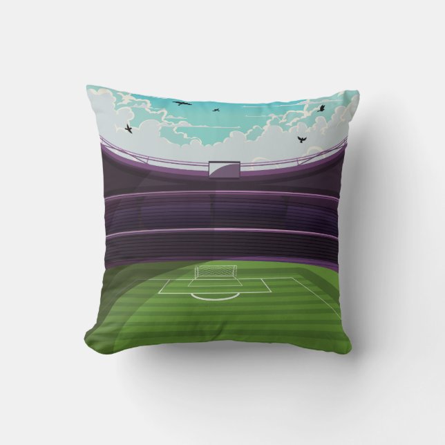 Cojín Decorativo Estadio de Fútbol (Anverso)