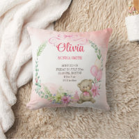 Estadísticas de bebé de oso de peluche con arco fl