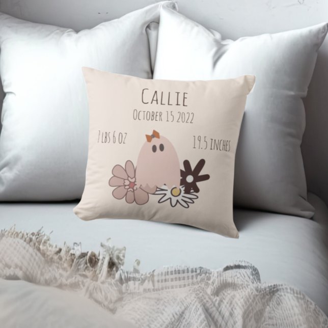Cojín Decorativo Estadísticas de natalidad del bebé otoño (Subido por el creador)