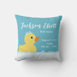 Cojín Decorativo Estadísticas de recién nacido neutrales en género 