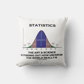 Cojín Decorativo Estadísticas El Arte Y La Ciencia De Encontrar Inc