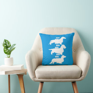Cojín Decorativo Estado de Baviera - 3 Dachshunds alemanes diferent