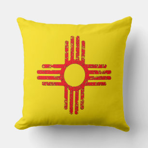 Cojín Decorativo Estado de Nuevo México Zia Sol