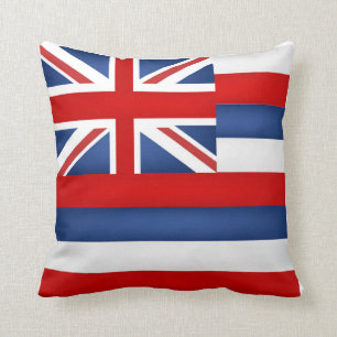 Cojín Decorativo Estado fresco de la bandera de Hawaii