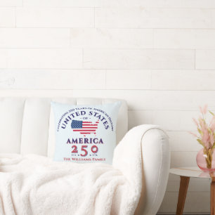 Cojín Decorativo Estados Unidos 250 Regalo Patriótico Keepsake