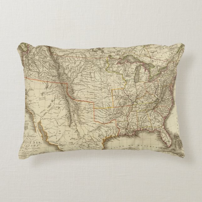 Cojín Decorativo Estados Unidos, Canadá (Anverso)