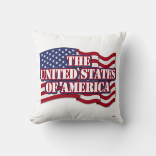 Cojín Decorativo Estados Unidos de América con bandera estadouniden