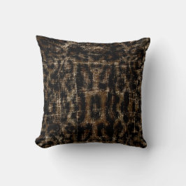 Cojín Decorativo Estampa Animal Leopardo de Nieve Desgastada Vintag