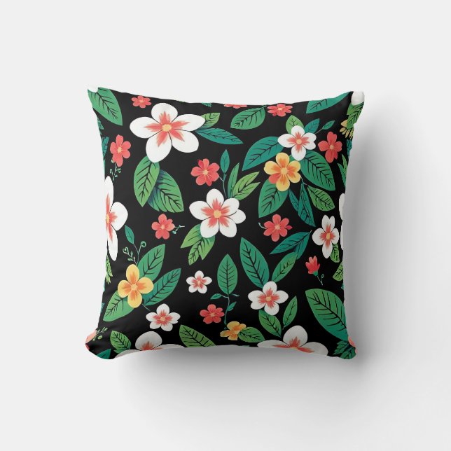 Cojín Decorativo estampa floral (Anverso)
