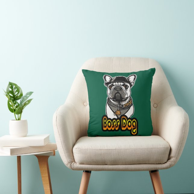 Cojín Decorativo Estampa Hip Hop - Boss Dog - Almofada (Silla)