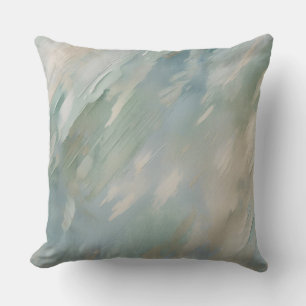 Cojín Decorativo Estampa moderna costera azul verde beige
