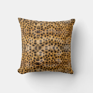 Cojín Decorativo Estampado Animal de Pelo de Guepardo Exótico de Mo