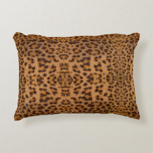 Cojín Decorativo Estampado Animal De Pelo De Jaguar Exótico De Moda