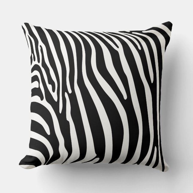 Cojín Decorativo Estampado animal zebra (Anverso)