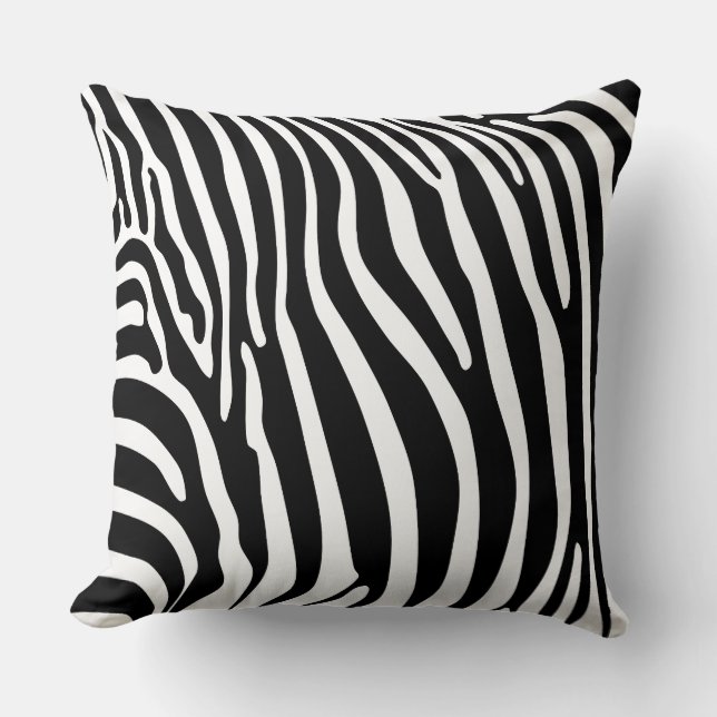 Cojín Decorativo Estampado animal zebra (Anverso)