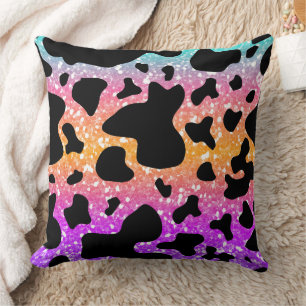 Cojín Decorativo Estampado de animal colorido y textura de pata