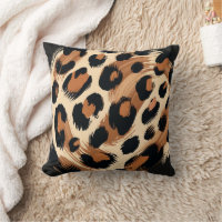 Estampado de Animal Leopardo Pintado de Negro Marr