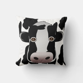 Cojín Decorativo Estampado de animales blanco y negro de la vaca
