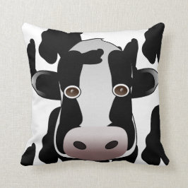 Cojín Decorativo Estampado de animales blanco y negro de la vaca